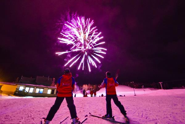 Holiday Torchlight Parade and Fireworks at Angel Fire Resort