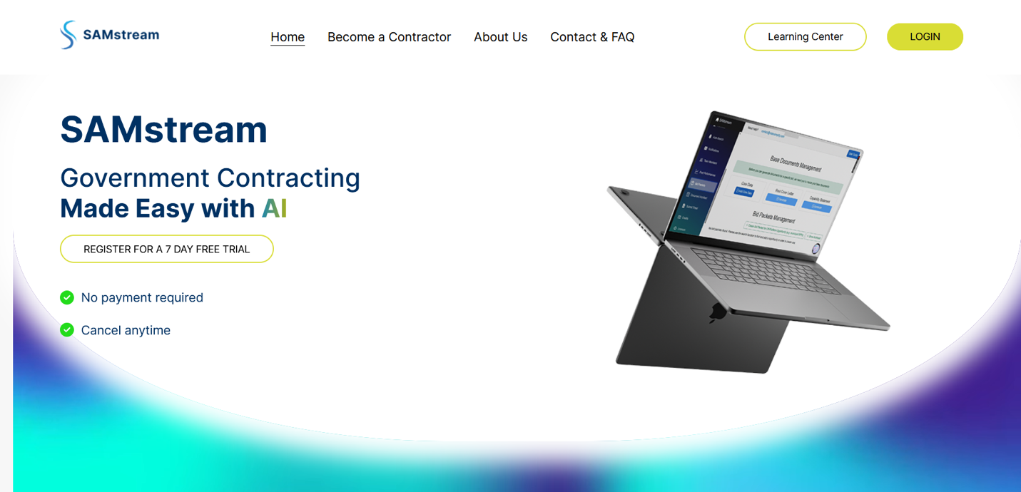 SAMstream Launches AI Platform to Help Organizations of All Sizes Find and Bid on Government Contracts