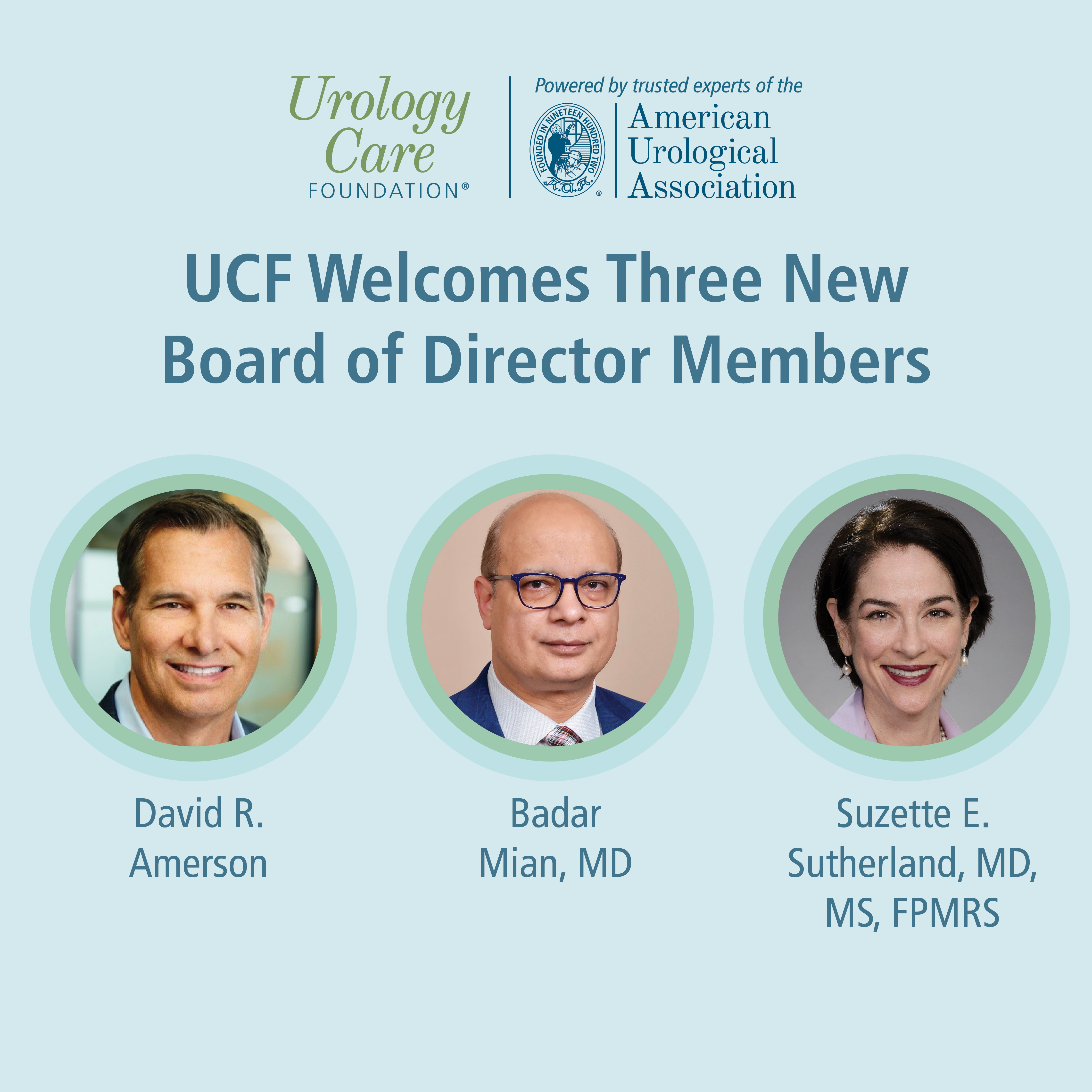UCF Welcomes Three New Board of Director Members