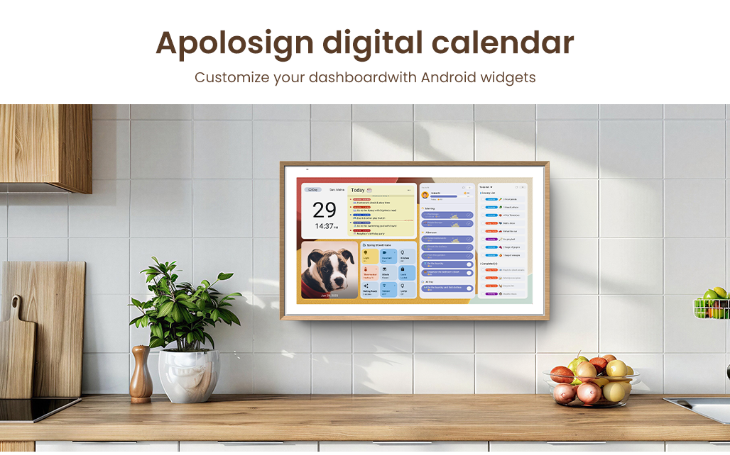 Apolosign digital calendar Customize your dashboard with Android widgets