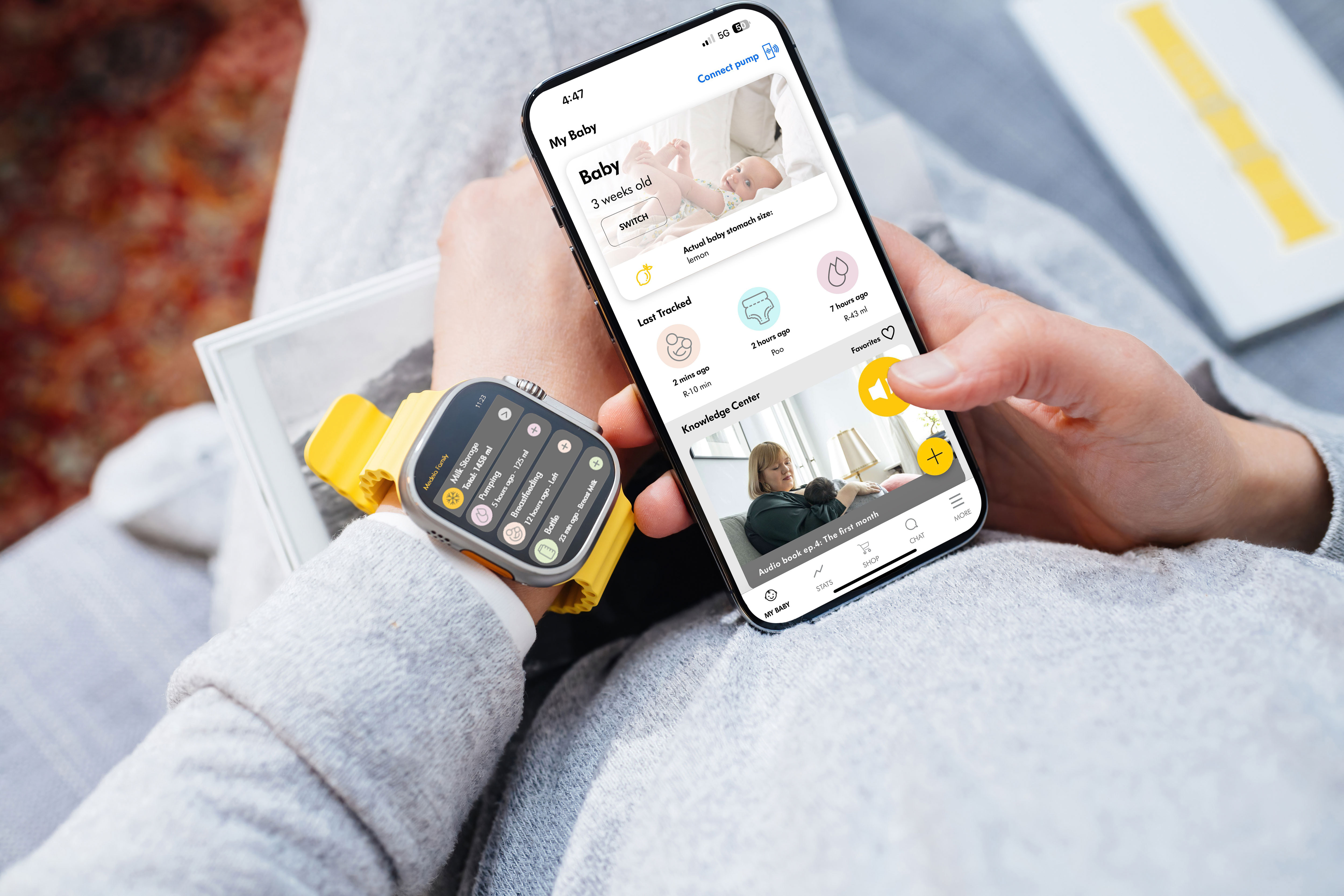 Medela Family Smart Watch app