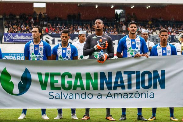 VeganNation, Soccer, Brazilian football, vegan, sports sustainability, paysandu