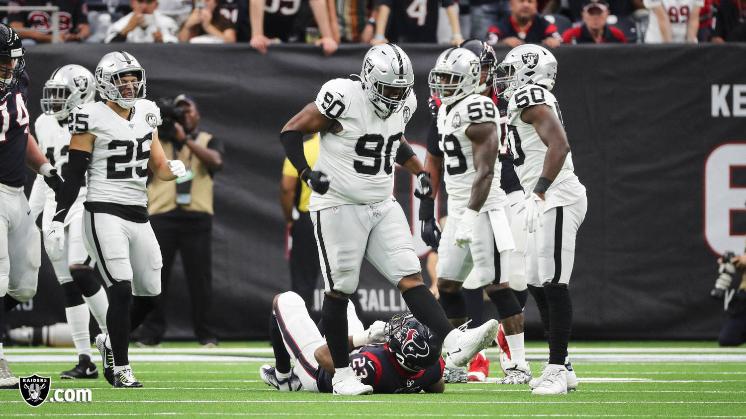 Oakland Raiders Defensive Tackle vs the Houston Texans.