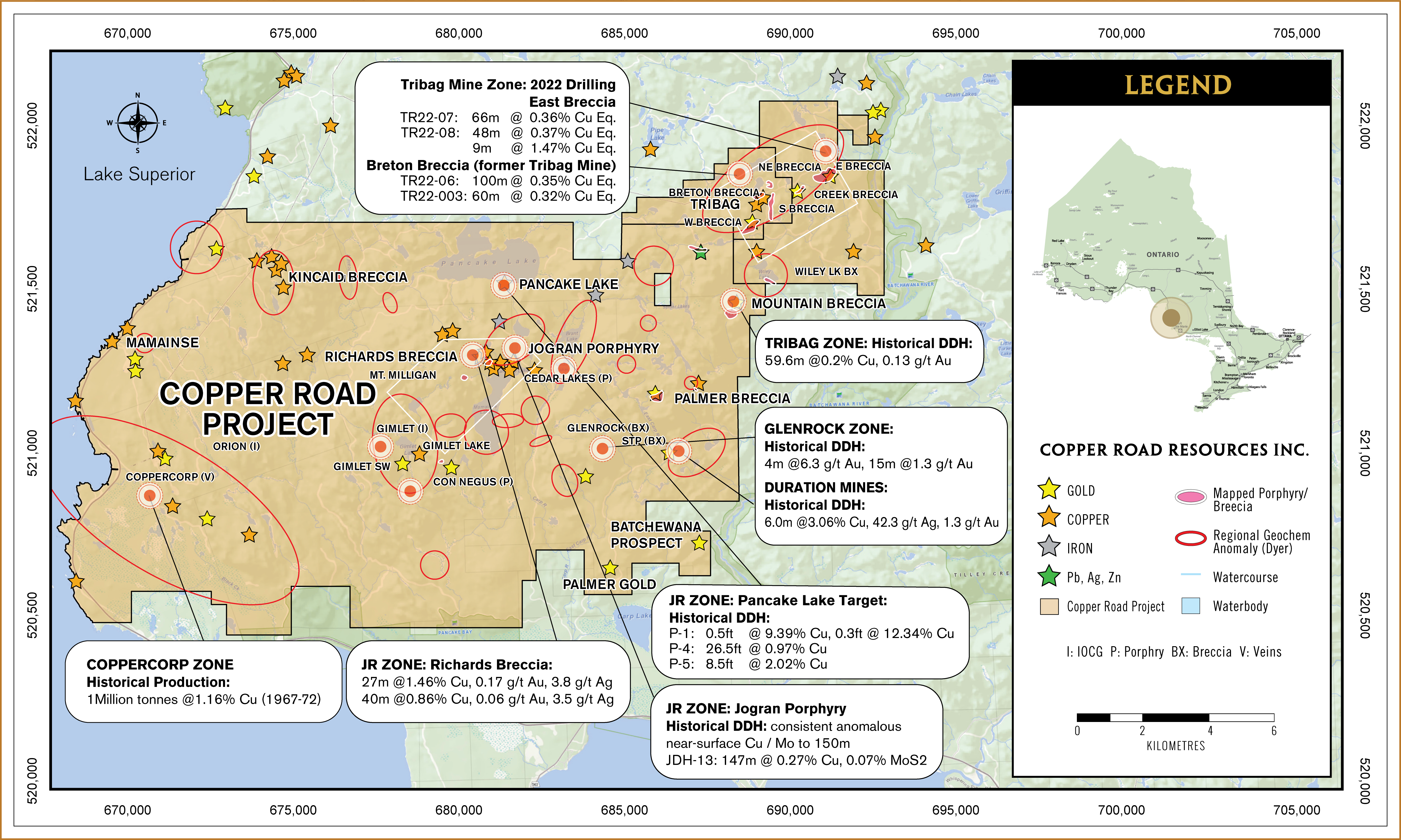 Map 1 Copper Road Project