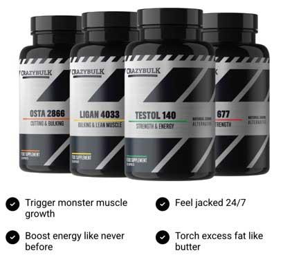 crazybulk product range