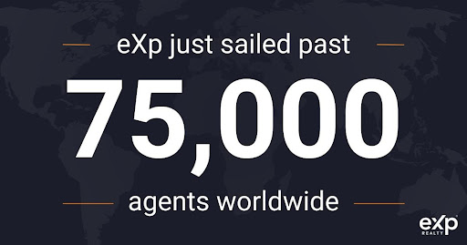 eXp Realty Sails Past 75k Agents