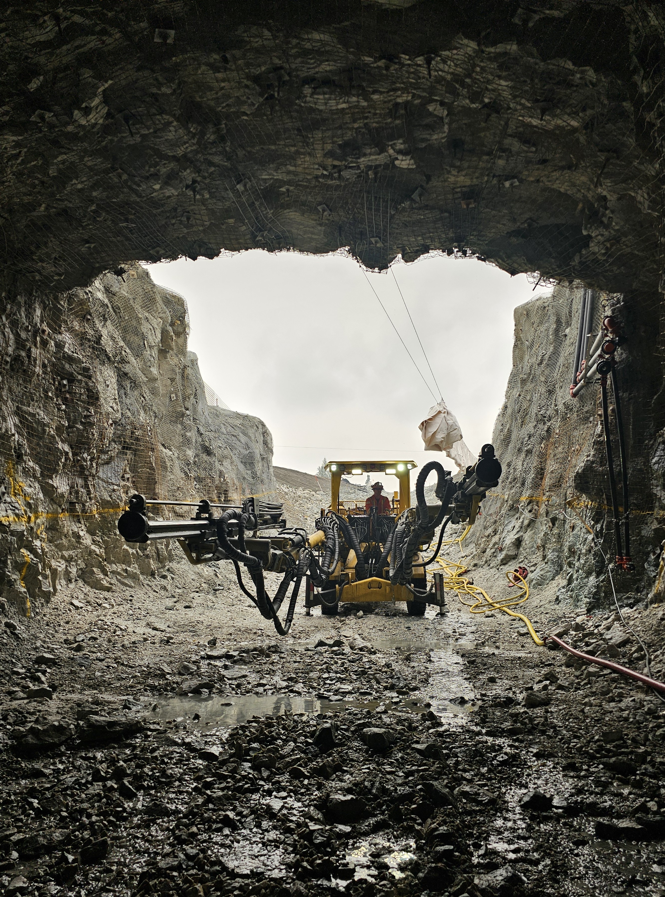 Image 2. Looking Out of the Stock Portal Toward the Jumbo Drill 