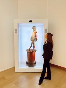 Christie's beamed Edgar Degas’ Petite danseuse de quatorze ans to London, San Francisco and Hong Kong via Proto hologram ahead of the Collection of Anne H. Bass auction. Christie's Ventures has invested in Proto Inc.