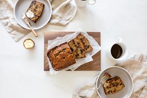 Chocolate California Prune and Banana Bread