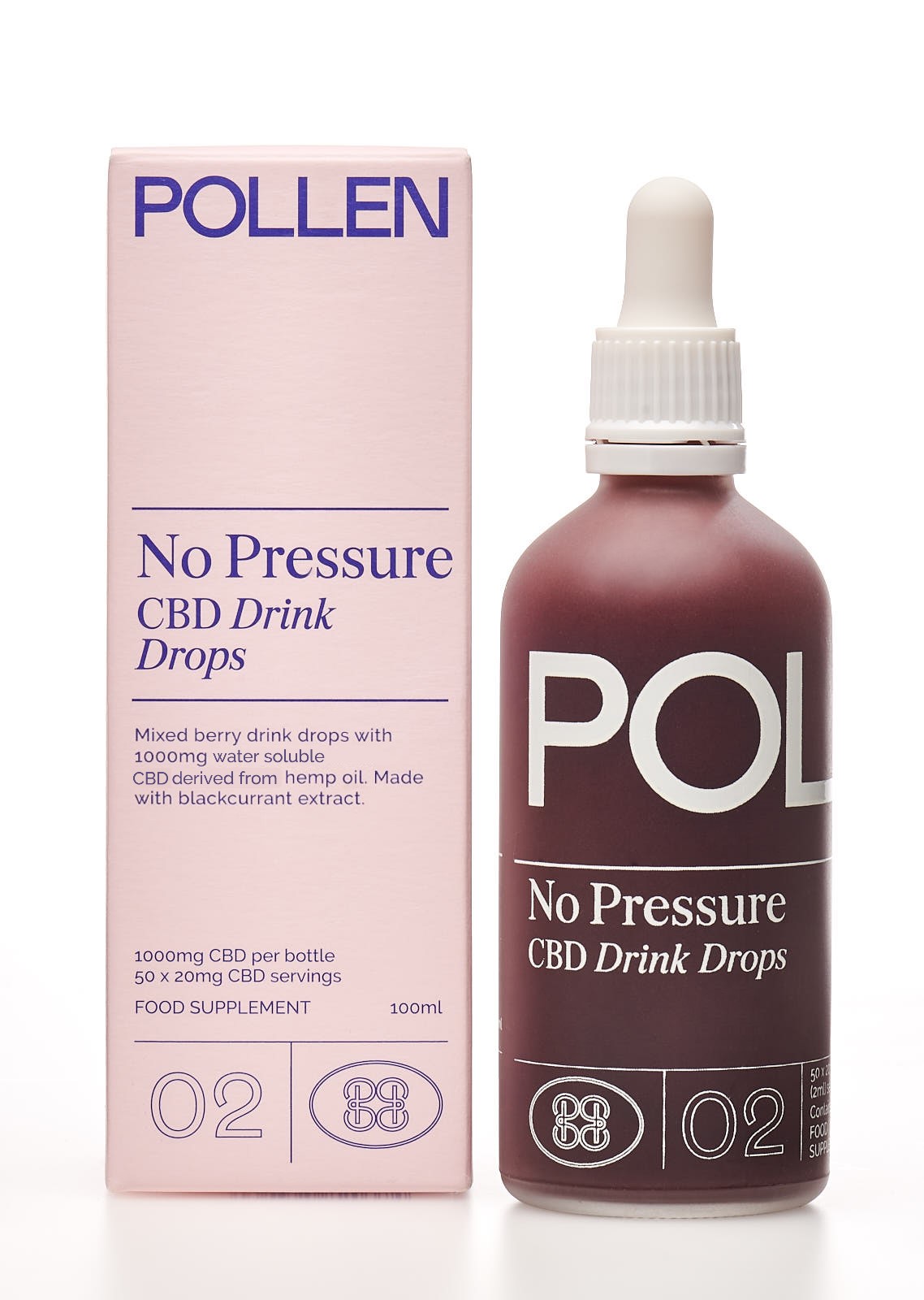 NO PRESSURE CBD DRINK DROPS BY POLLEN