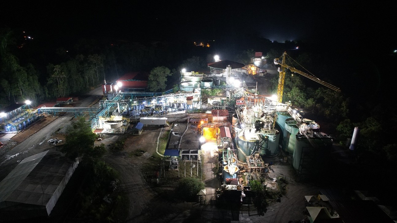 Selinsing Flotation Plant at Night