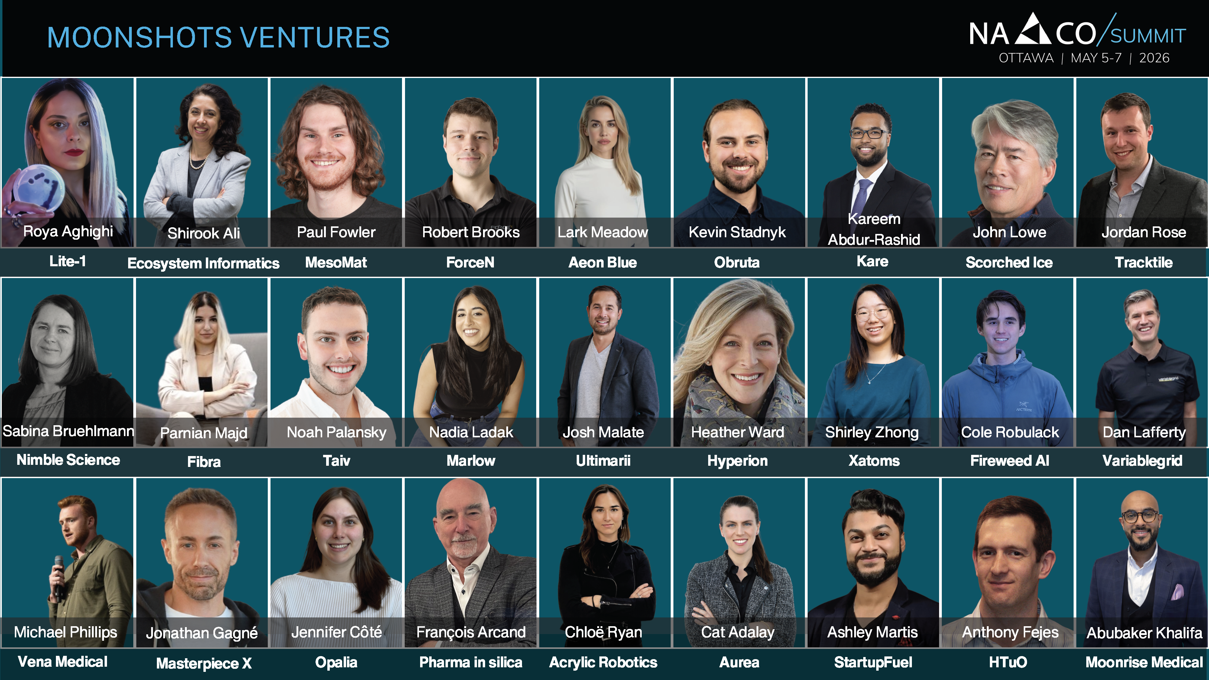 Canada's Top Moonshot Ventures™ of 2026 Announced at NACO Summit