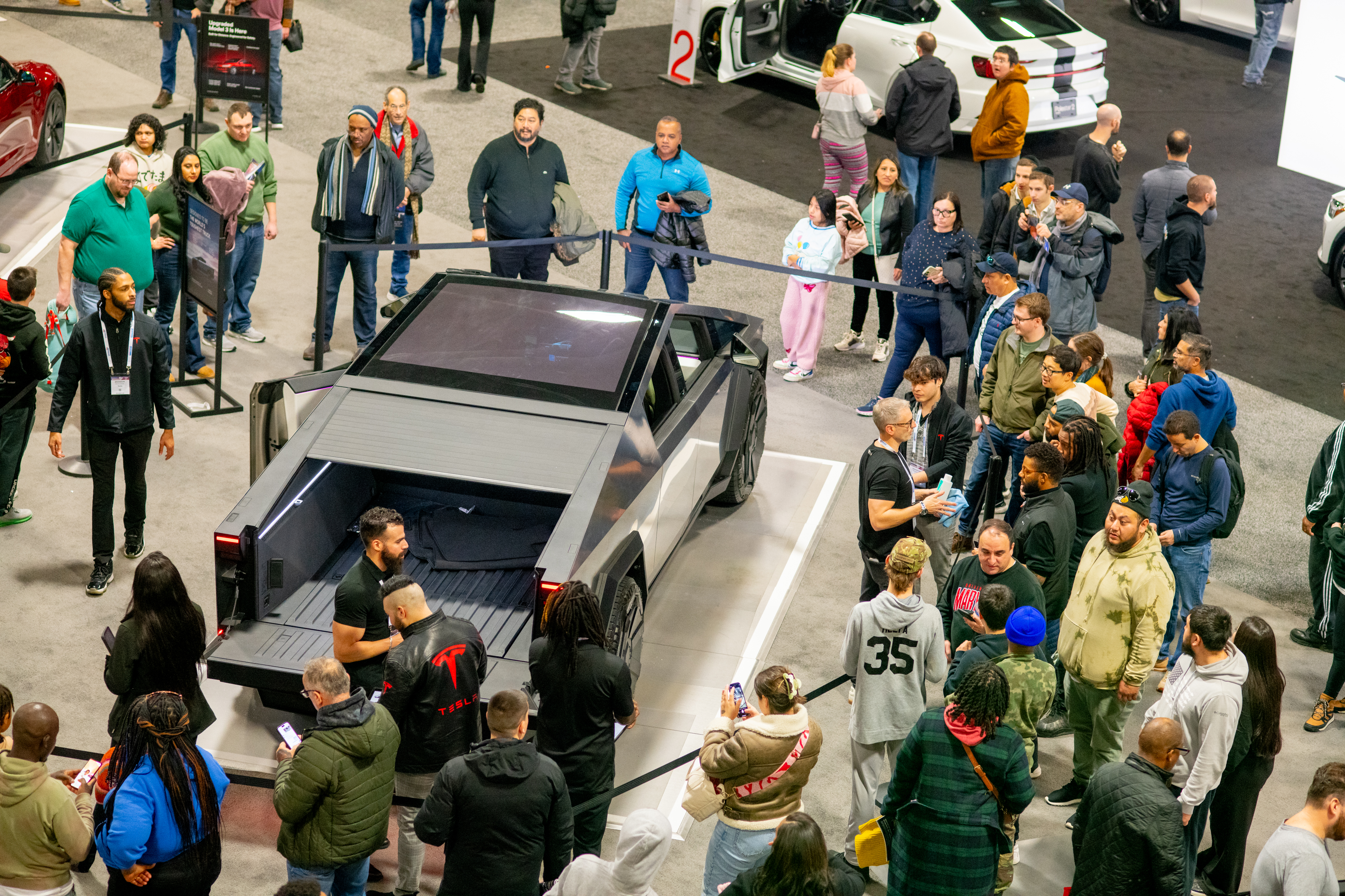 The Tesla Cybertruck at the 2024 Washington, D.C. Auto Show