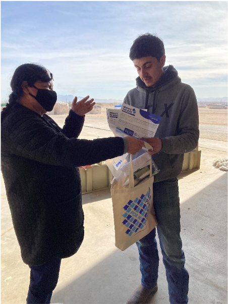 As part of the Reduce the Risk Campaign, trained community health workers or promotoras provide information on public health measures to traditionally hard-to-reach communities in West Texas and Southern New Mexico. Recent focus group findings will all for refined messaging related to vaccine hesitancy.