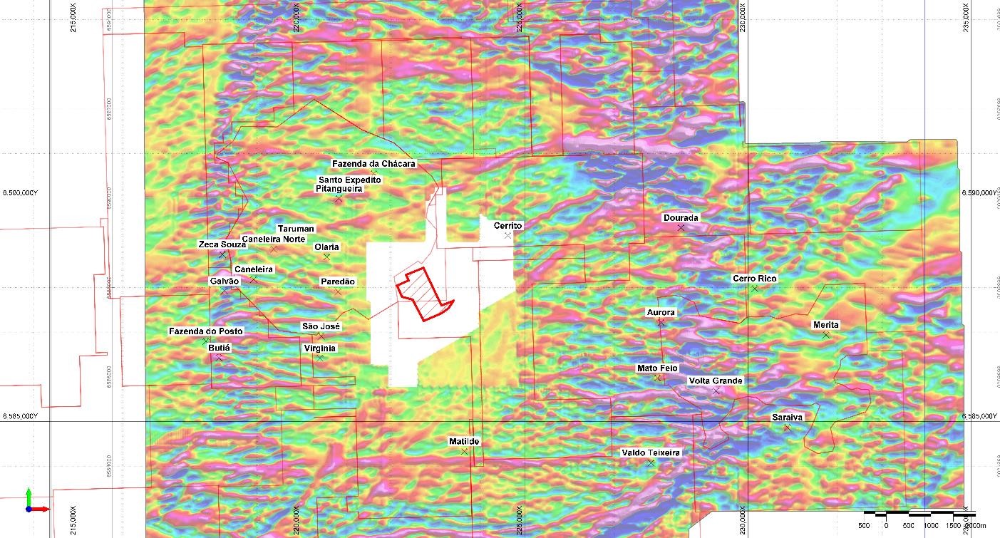 Regional Drone Magnetics of the Lavras do Sul Intrusive Complex and Location of Known Mineral Showings