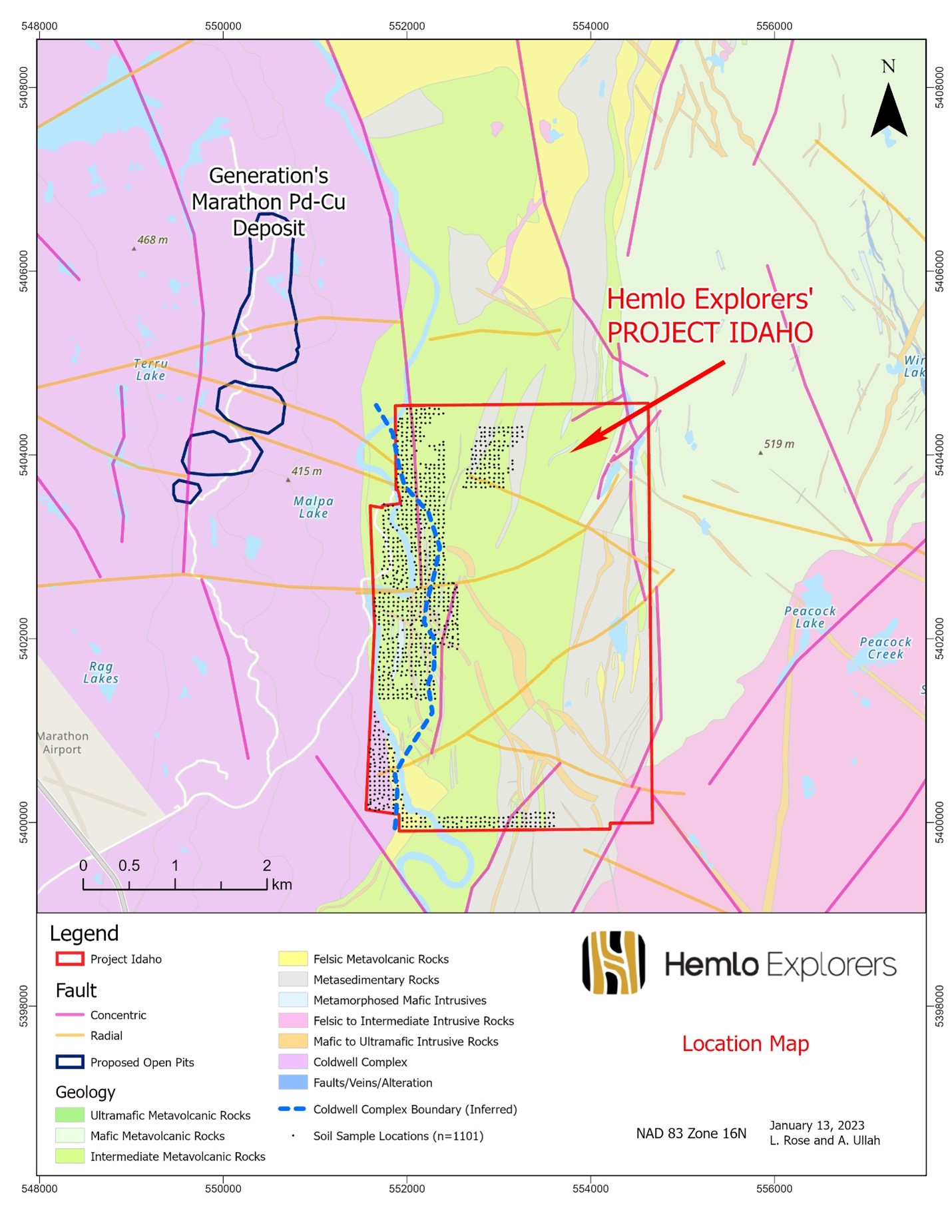 Project Idaho Location Map