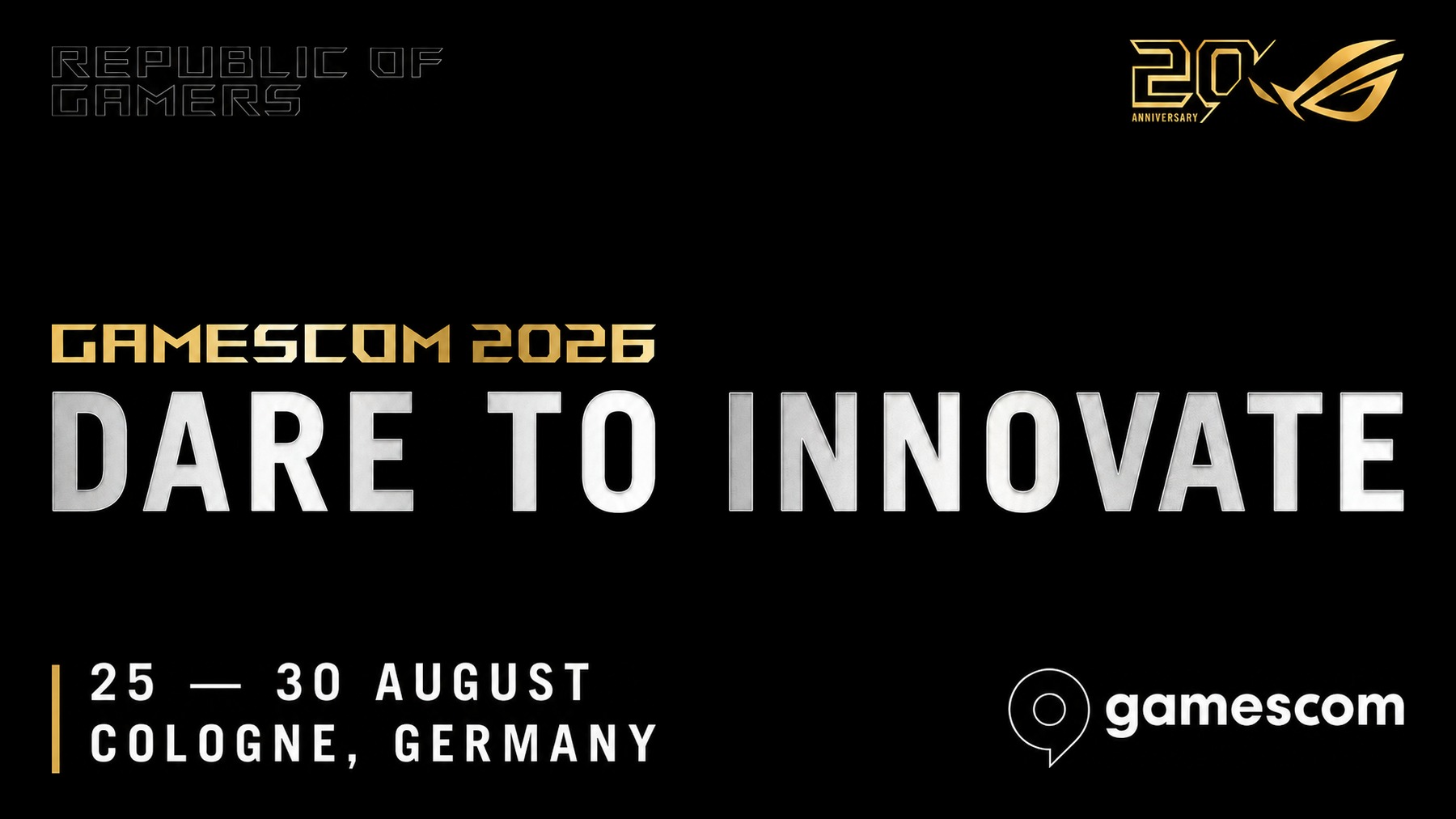 ASUS Republic of Gamers Celebrates 20 Years of ROG at Gamescom 2026