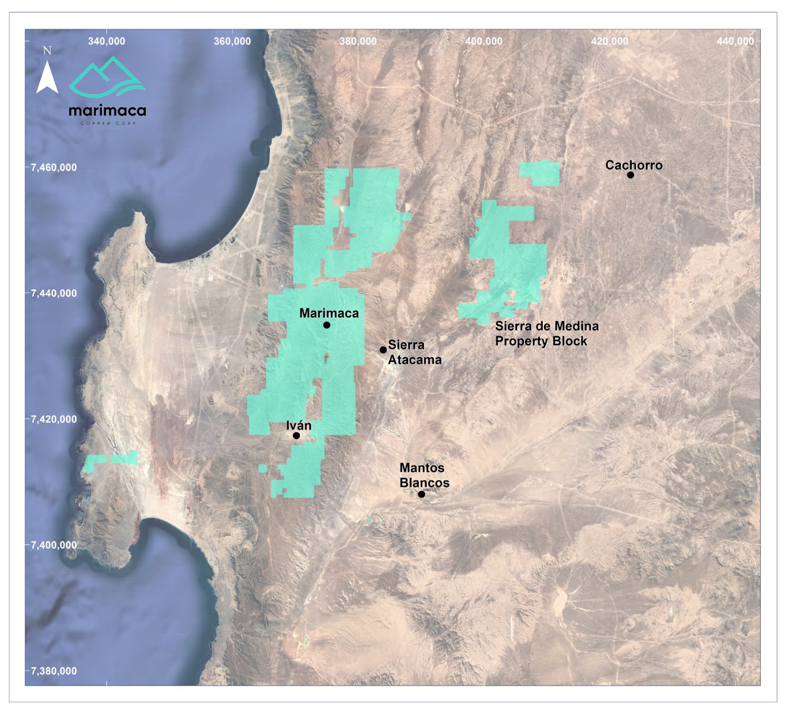 Regional Map - Marimaca and Sierra de Medina