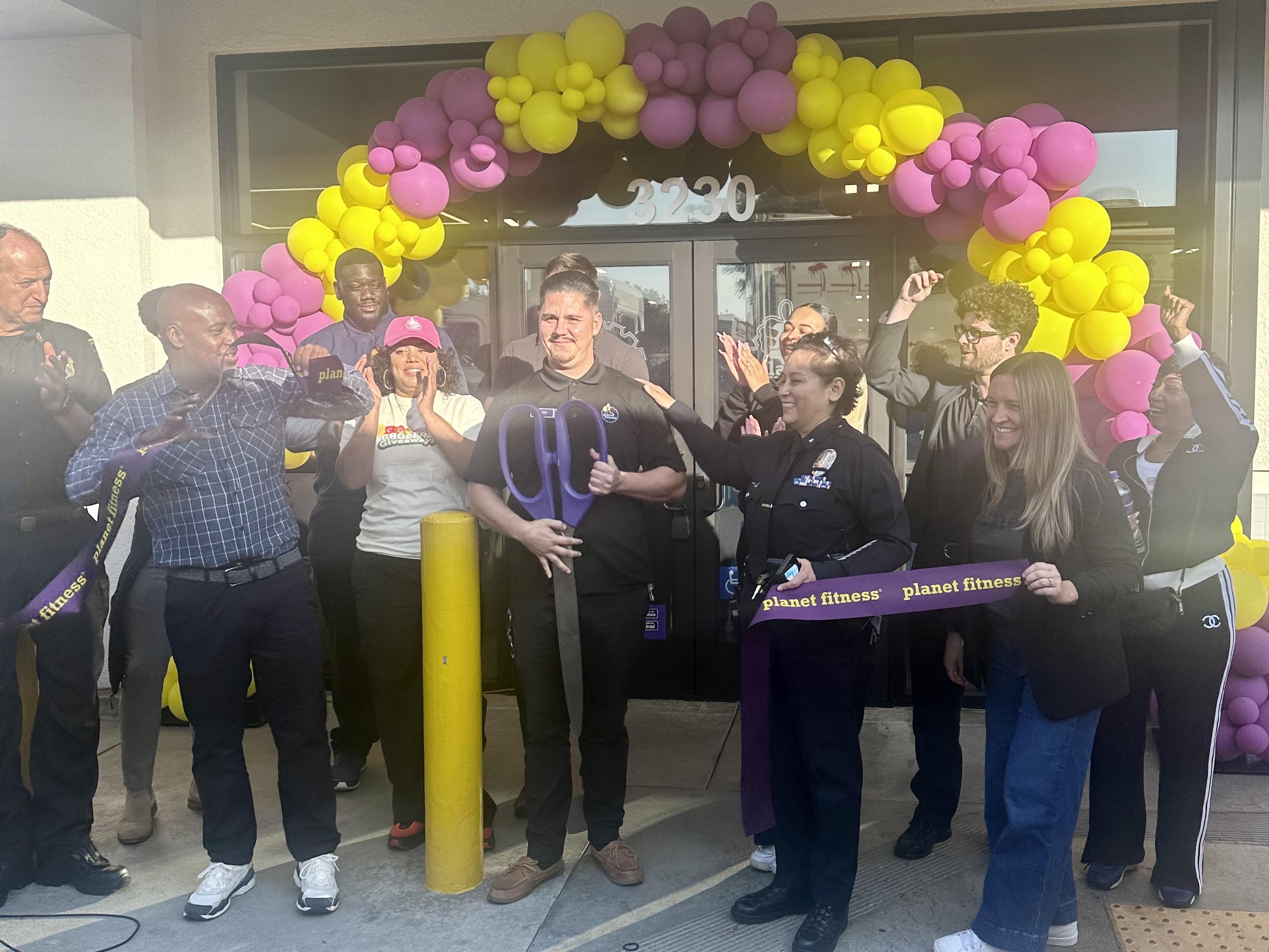 Planet Fitness at Crenshaw and Slauson Ribbon Cutting and Grand Opening ceremony, with Los Angeles City Council President Marqueece Harris-Dawson