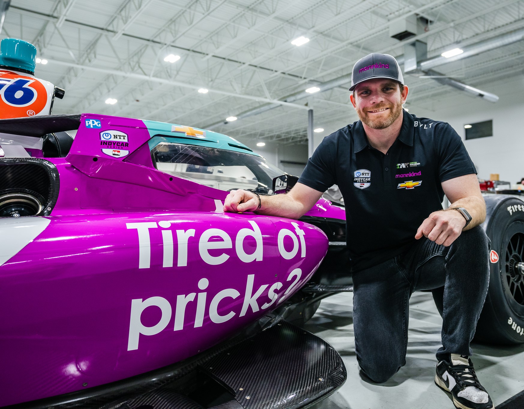 Junco Hollinger Racing driver Conor Daly to  power the No. 76 MannKind "Tired of Pricks?" Chevrolet at the 2025 Acura Grand Prix of Long Beach to raise awareness of diabetes and innovative treatment options.