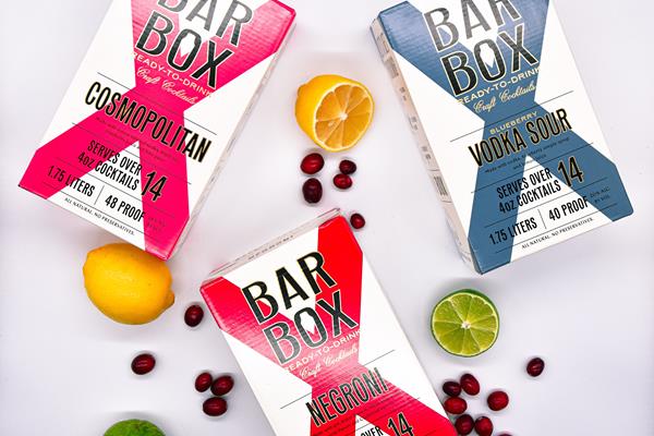 BarBox is a new ready-to-drink cocktail experience that uses premium spirits and all-natural ingredients served in signature, eco-friendly “bag-in-a-box” packaging.