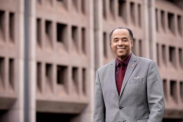 Photo of Keith A. Alford, Syracuse University’s first chief diversity and inclusion officer.