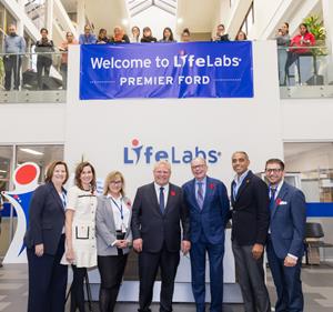 Honourable, Doug Ford, Premier of Ontario, visits LifeLabs International Reference Laboratory
