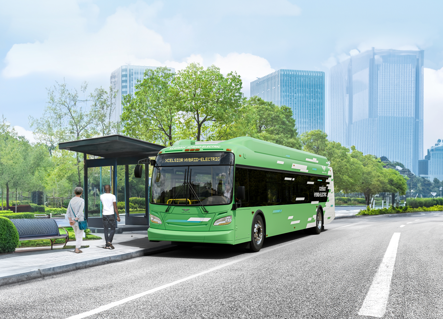 New Flyer hybrid-electric bus