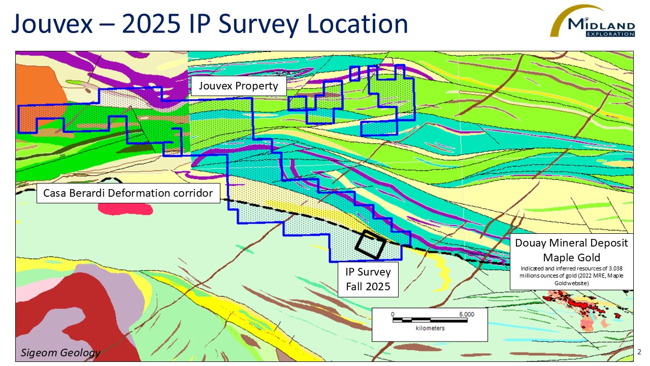 Figure 2 Jouvex-2025 IP Survey Location