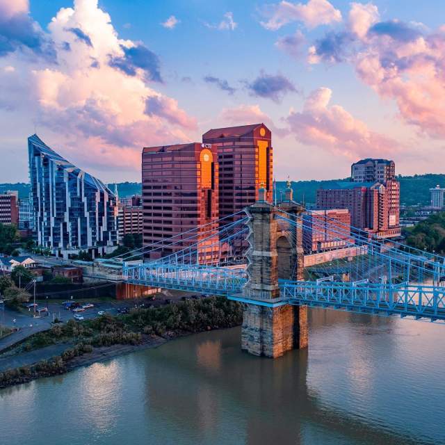 View of bridge in Florence, KY