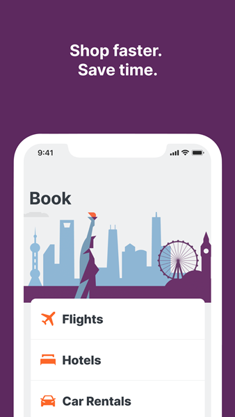 View of the Book Trip page in Deem's new Etta corporate travel booking and management software for Mobile.
