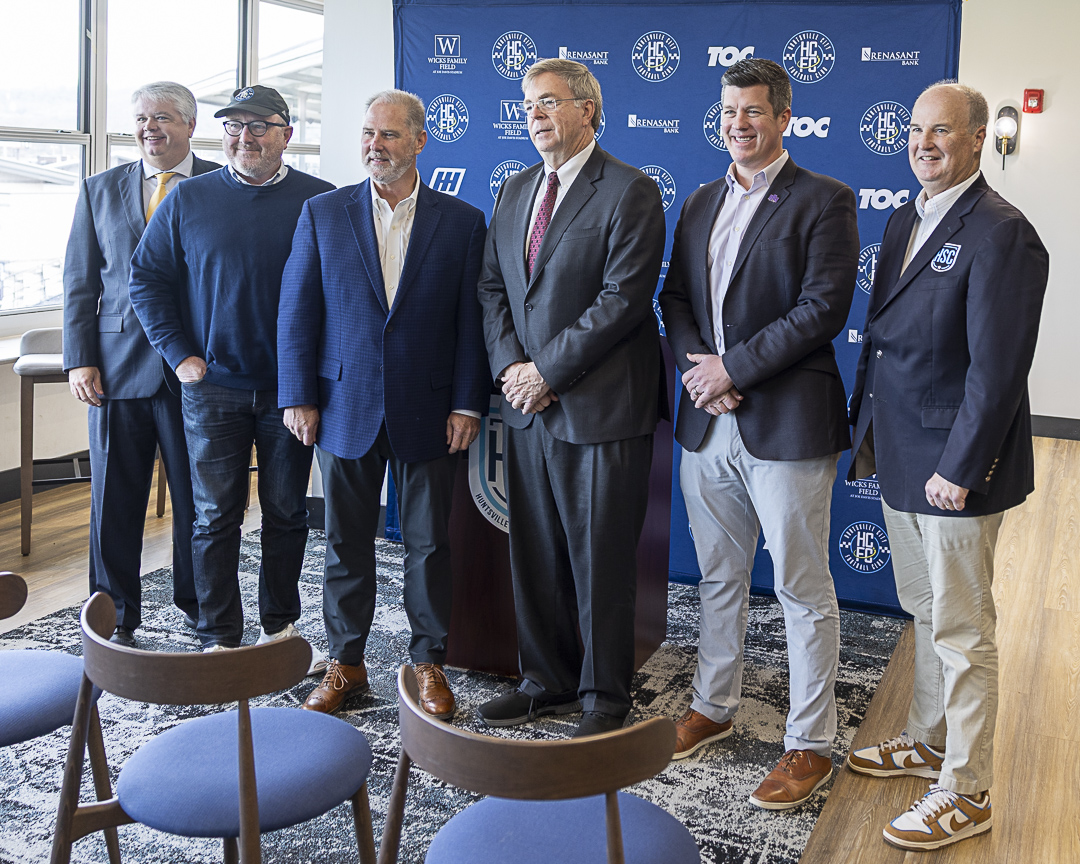 Press conference to announce UNA-Samford football game at Joe Davis Stadium in Huntsville, Alabama
