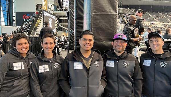 Intermountain Healthcare honored five cancer survivors at a recent Las Vegas Raiders football game.