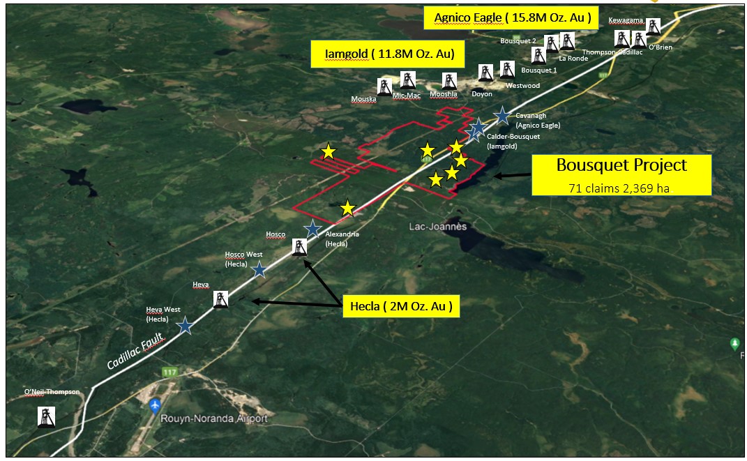 Surroundings of Bousquet properties