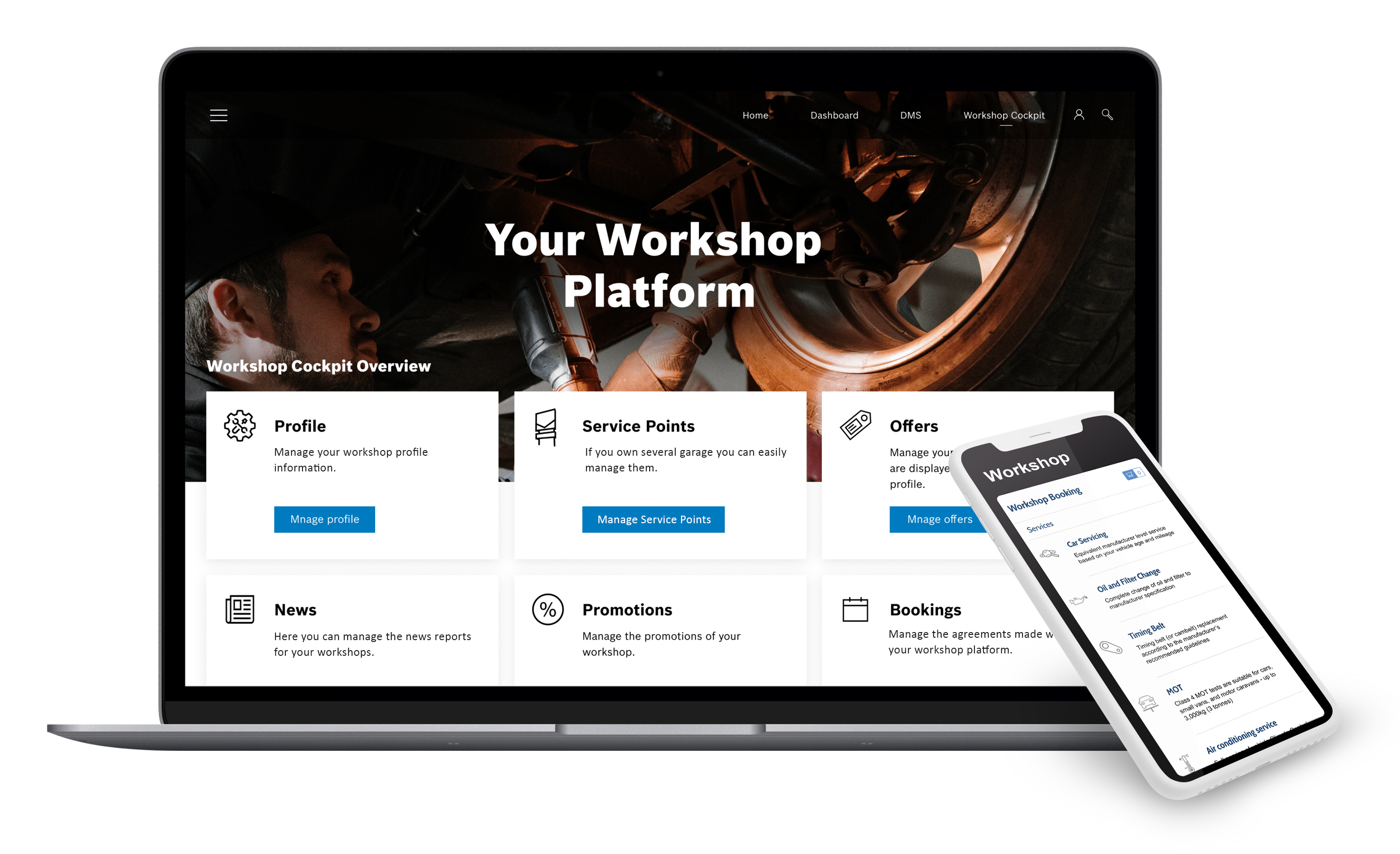 Repdate is a powerful workshop booking platform that can be easily integrated into existing solutions