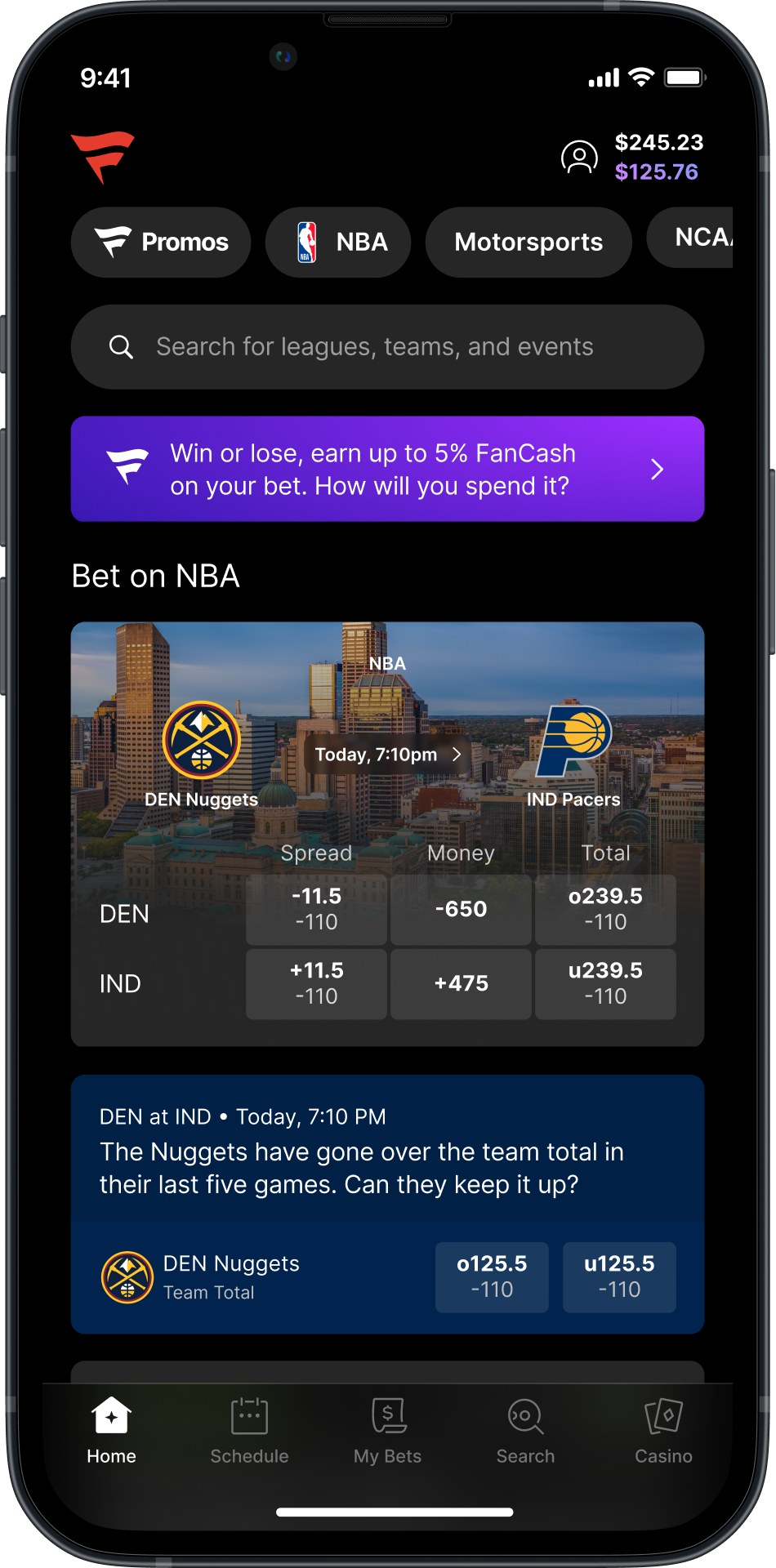 Fanatics Sportsbook App