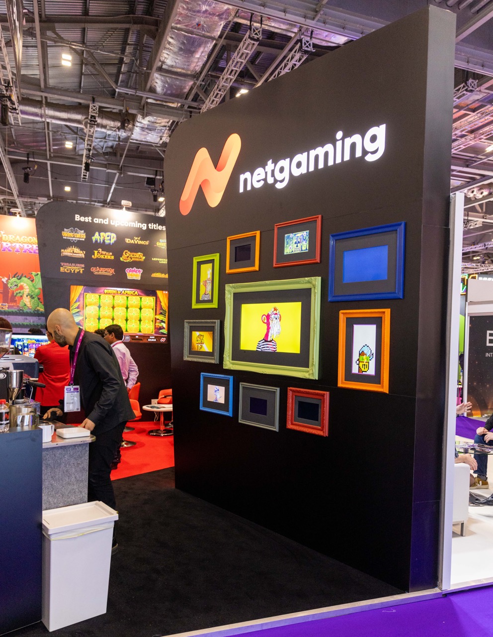 NetGaming NFT wall at ICE