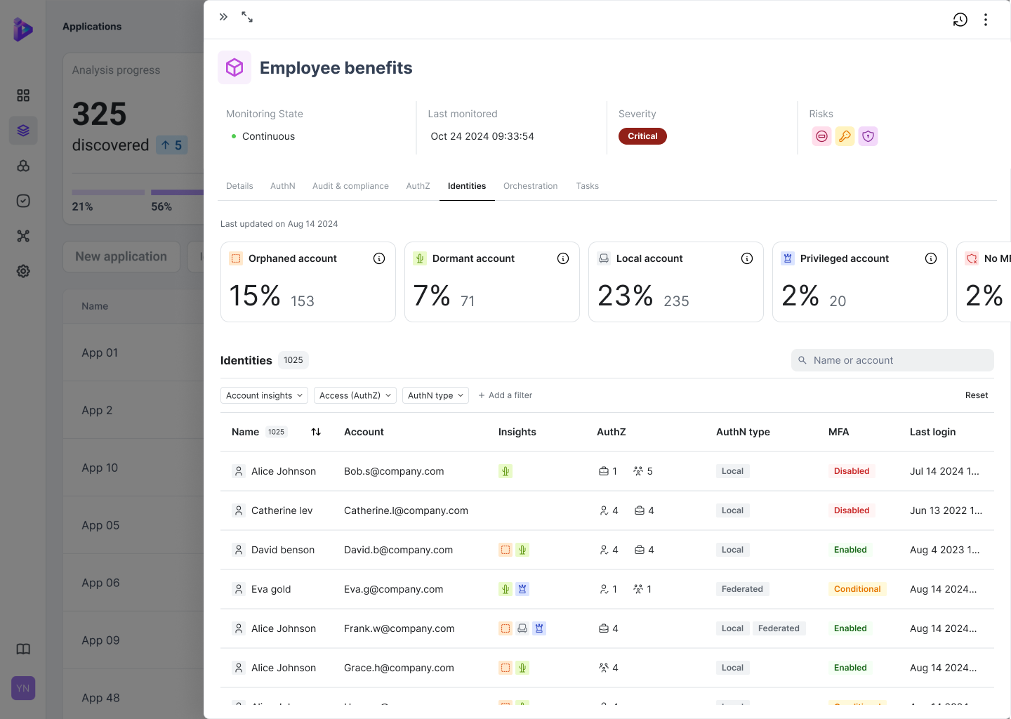 Orchid Security's enables data exports on demand
