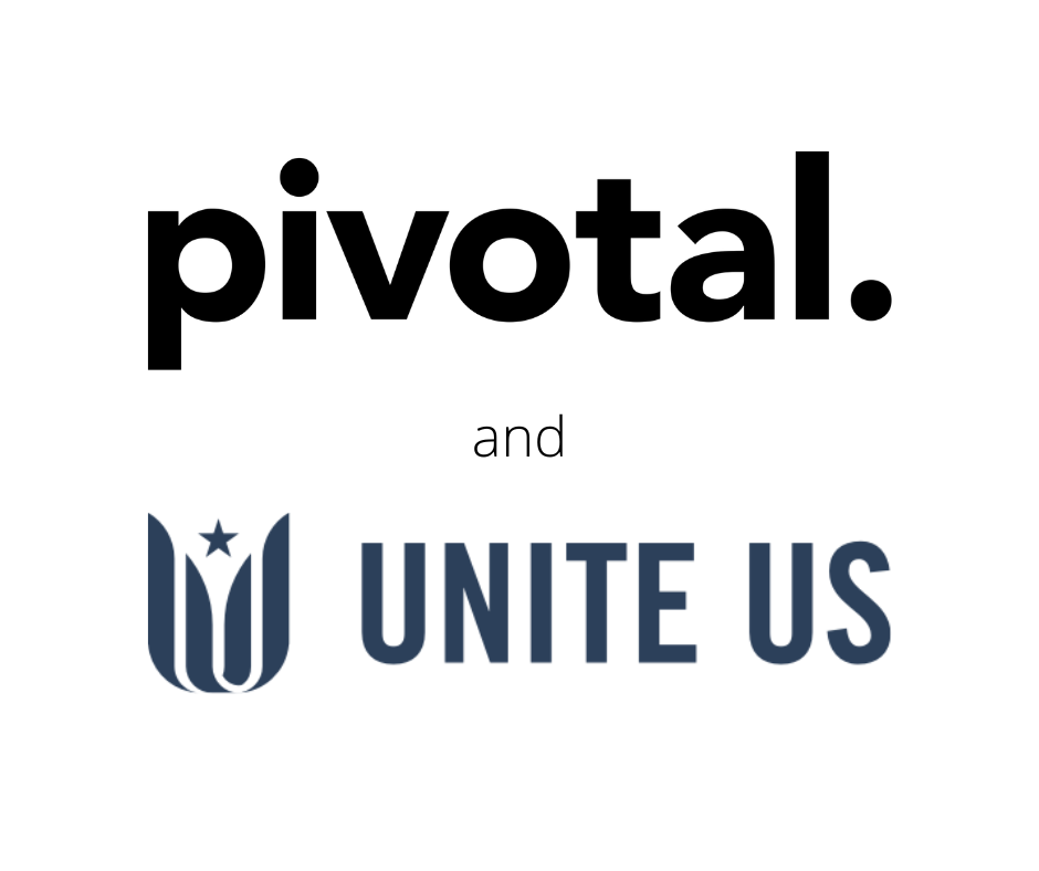 Pivotal Analytics and Unite Us logos