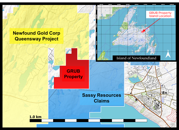 Map of the Grub Line Property