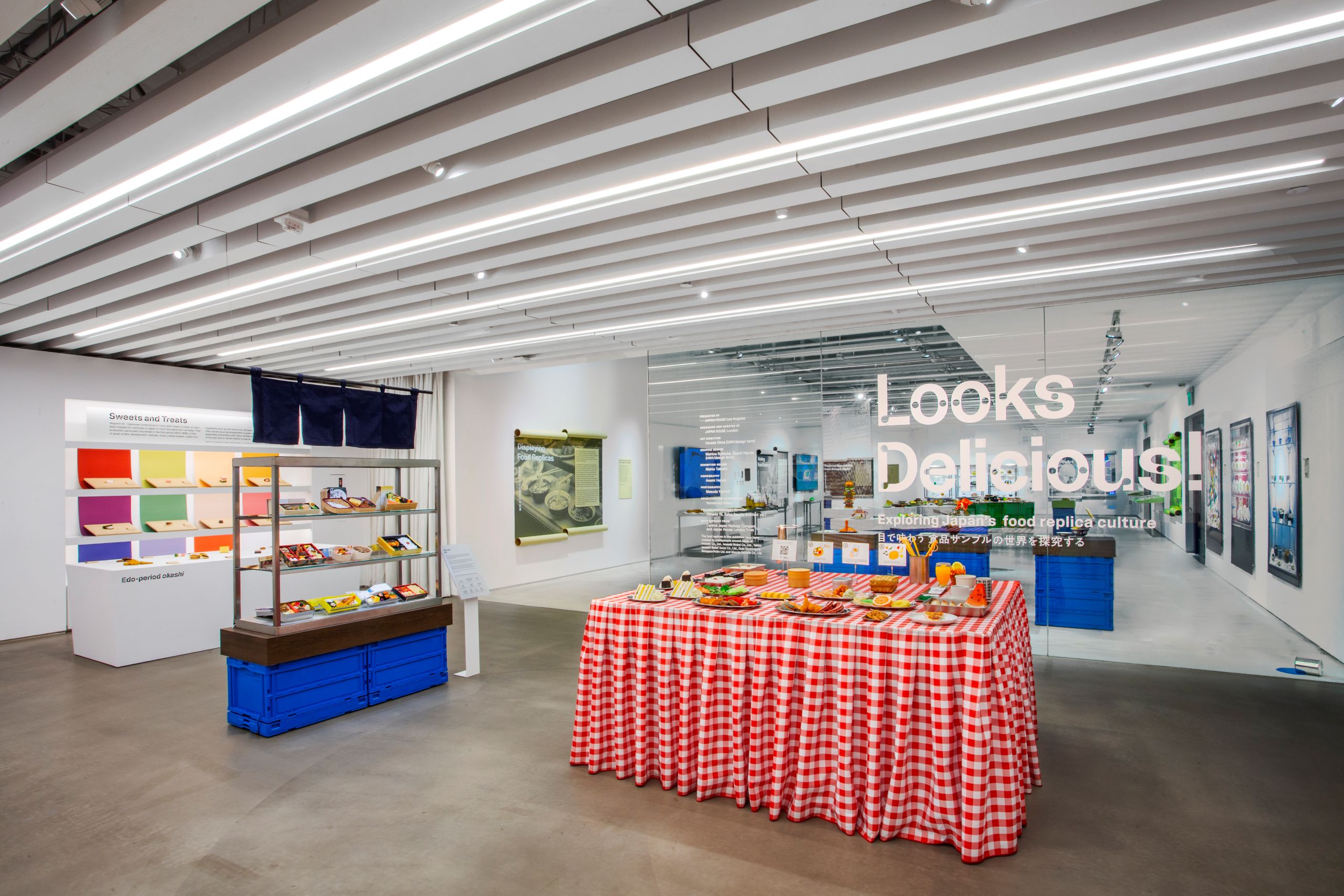 The "Looks Delicious" exhibition features a "Make Your Own Bento" area where guests can create their own fake food replica bento for fun.
