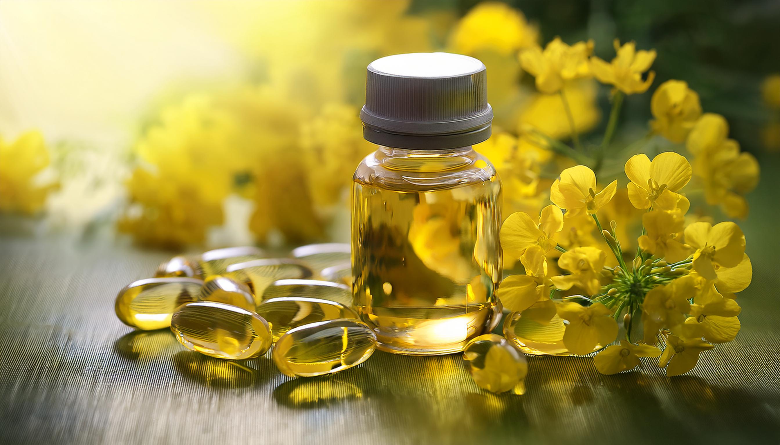 DHA Canola Flowers and Gel Caps