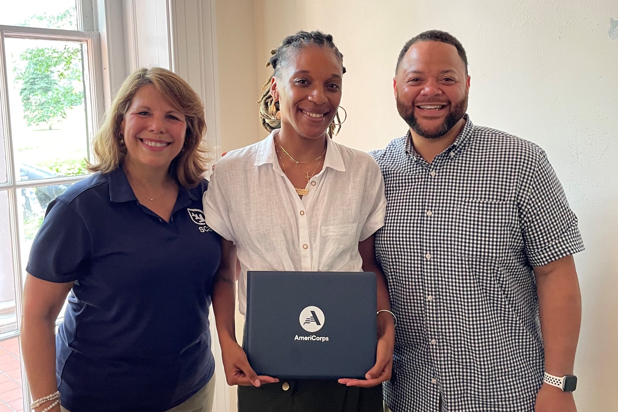 AmeriCorps CEO with PVSA awardee