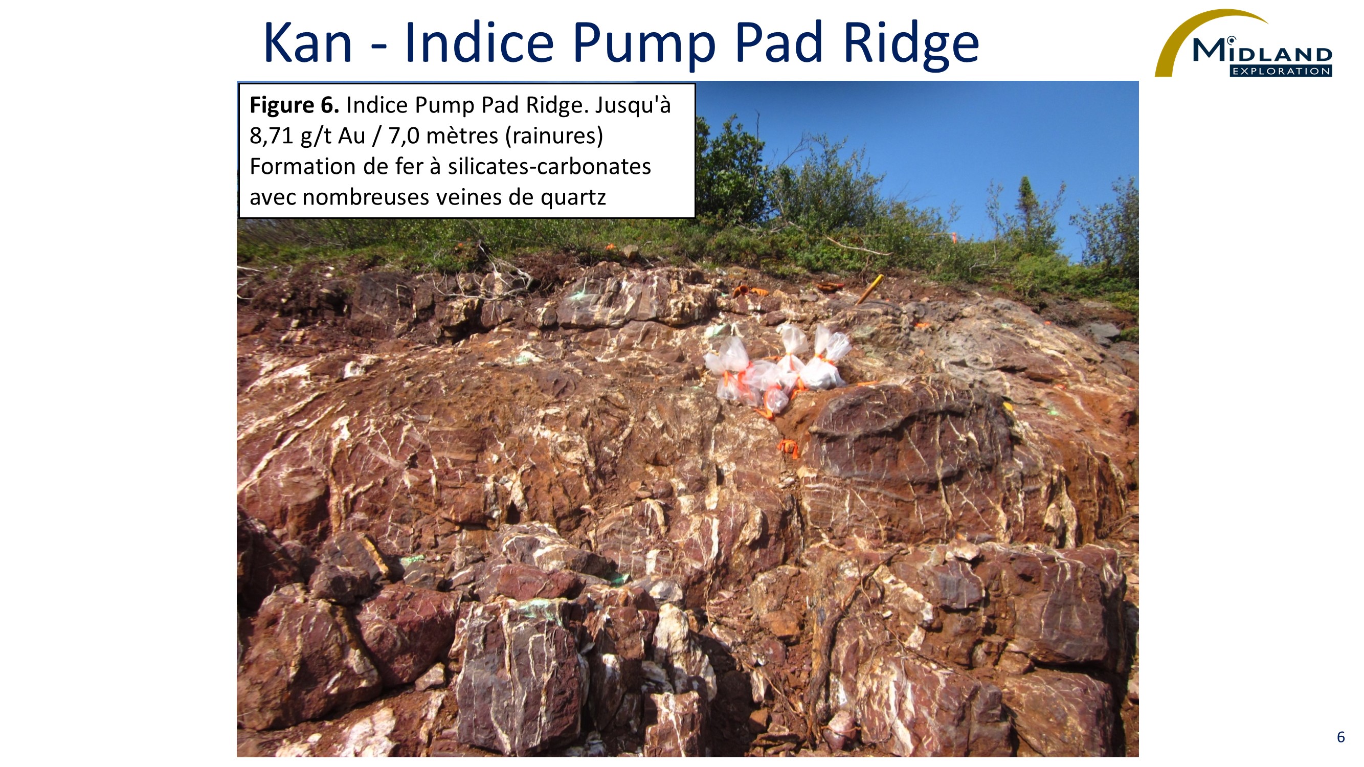 Figure 6 Midland annonce l'acquisition du projet aurifère Kan