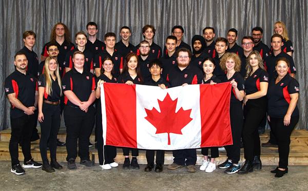 WorldSkills Team Canada 2024 competitors and team leads gather at Centre de formation horticole de Laval.