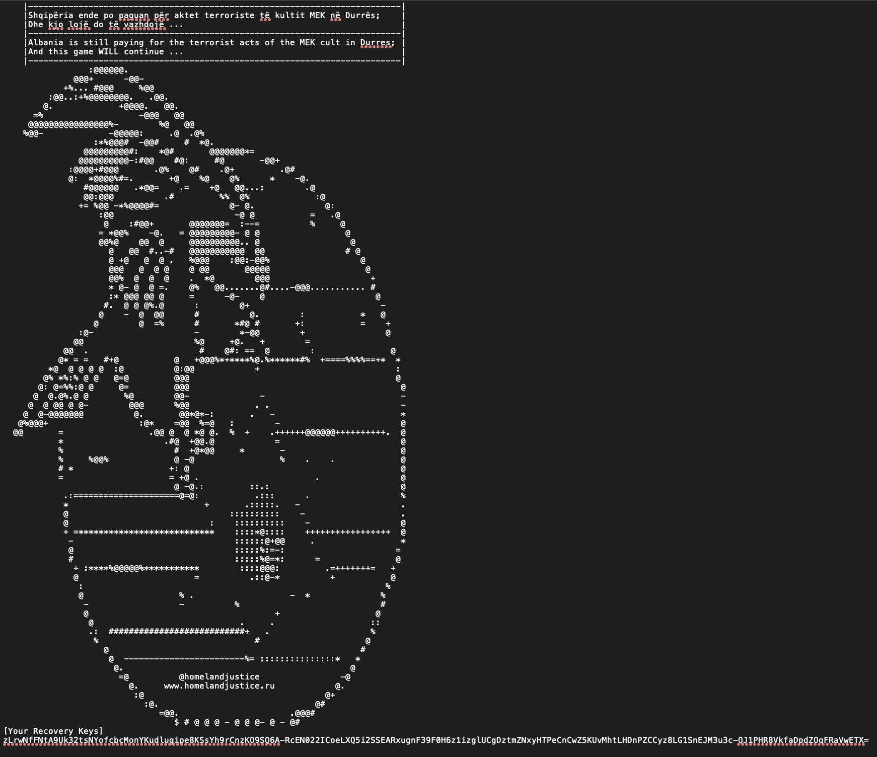 Ransom note in both wave 1 and wave 2 ransomware