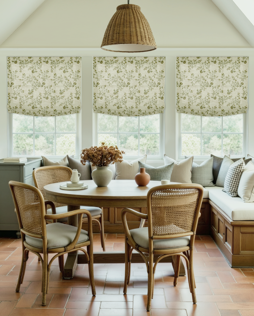 TWOPAGES Custom Relaxed Roman Shades