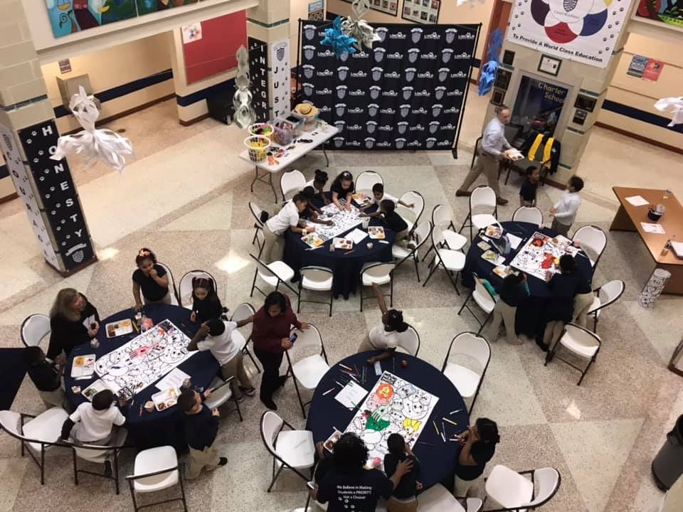 Lincoln Charter School students during Mix It Up Day 