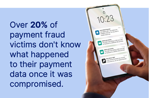 20% of payment fraud victims don’t know what happened to their stolen payment information or how much of their data has been exposed.