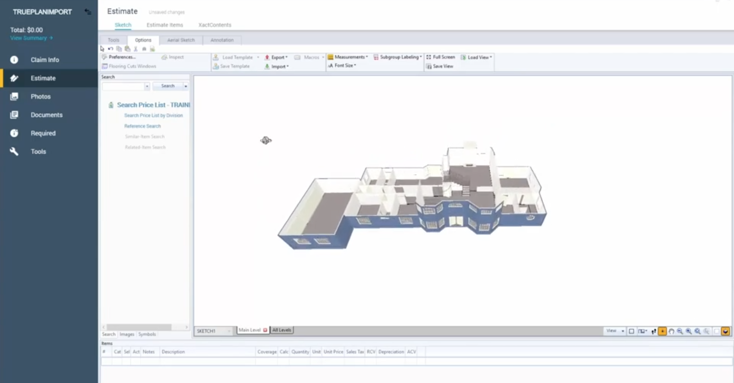 Matterport TruePlan for Xactimate